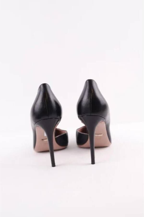 Gucci Vintage Pre-owned Leather heels Black Dames