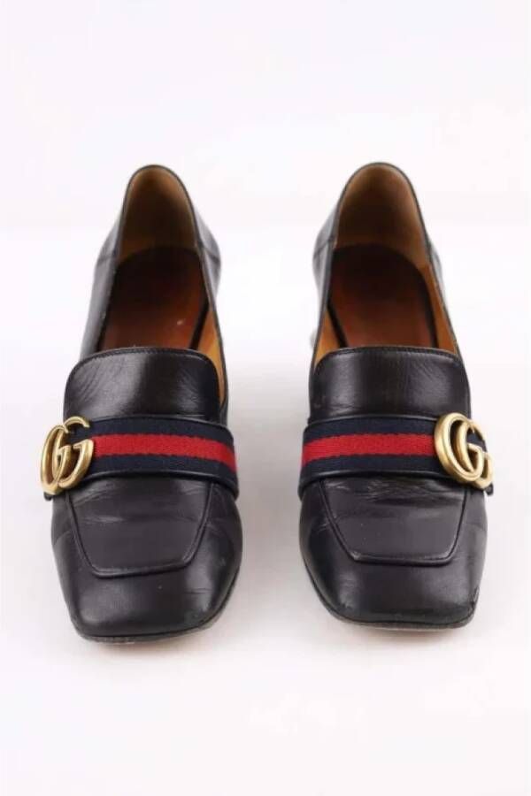Gucci Vintage Pre-owned Leather heels Black Dames
