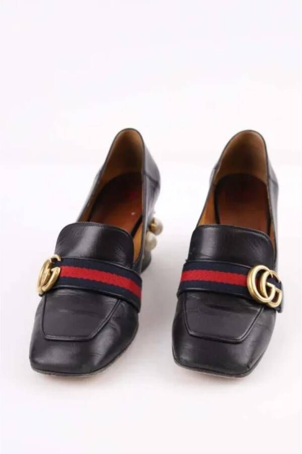Gucci Vintage Pre-owned Leather heels Black Dames
