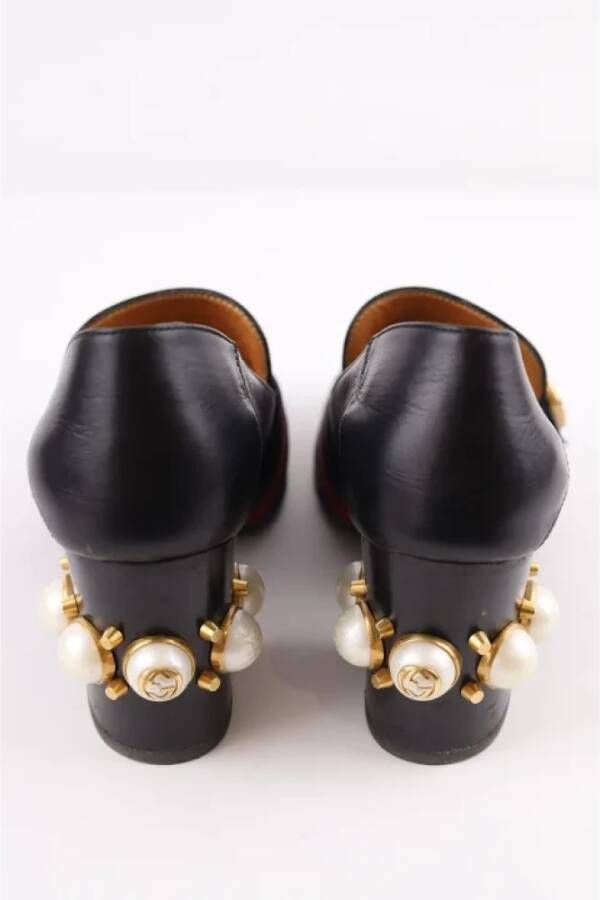 Gucci Vintage Pre-owned Leather heels Black Dames