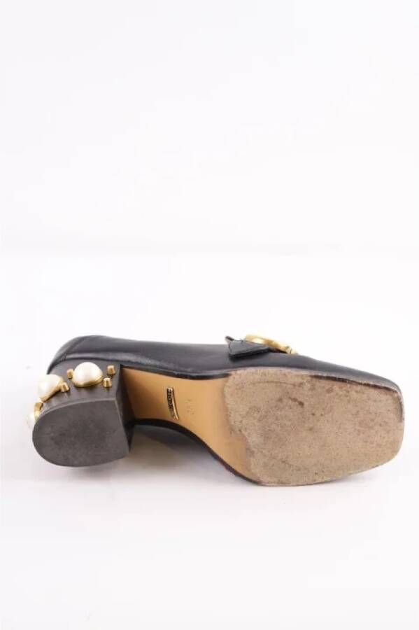 Gucci Vintage Pre-owned Leather heels Black Dames