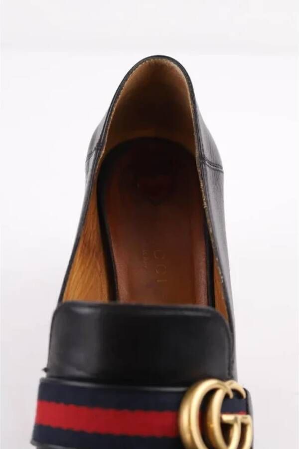 Gucci Vintage Pre-owned Leather heels Black Dames