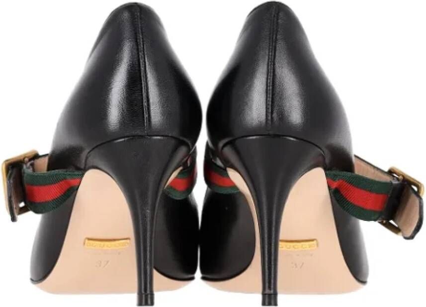 Gucci Vintage Pre-owned Leather heels Black Dames