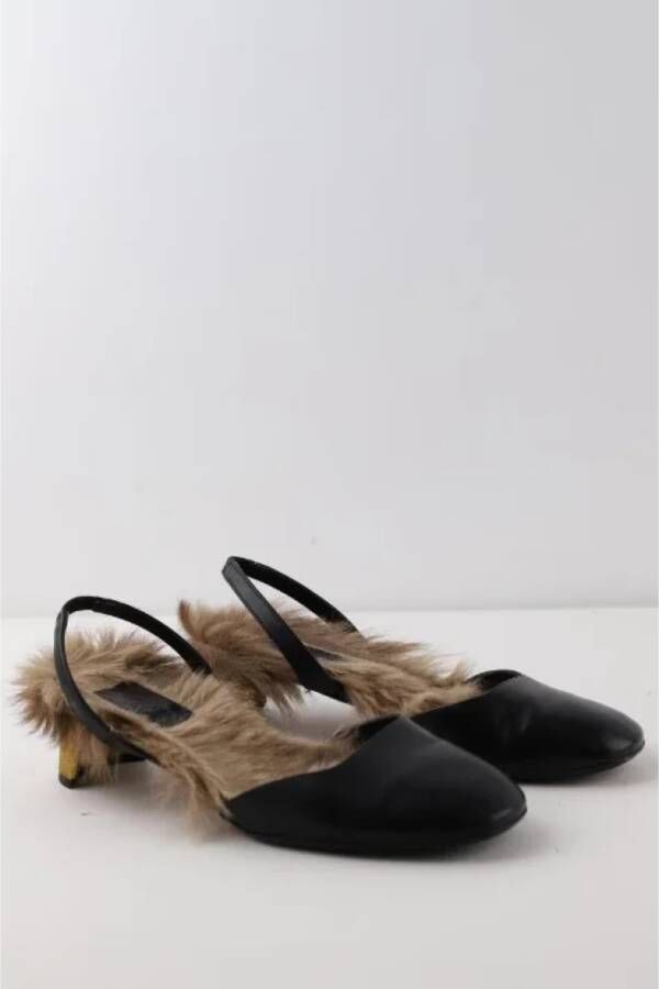 Gucci Vintage Pre-owned Leather heels Black Dames