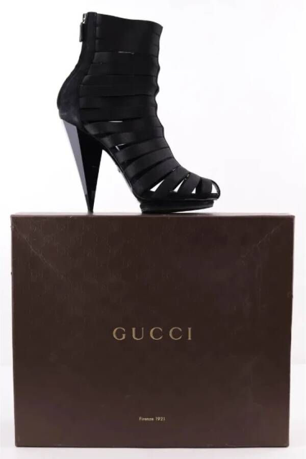 Gucci Vintage Pre-owned Leather heels Black Dames