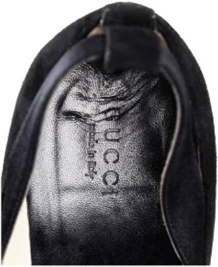 Gucci Vintage Pre-owned Leather heels Black Dames