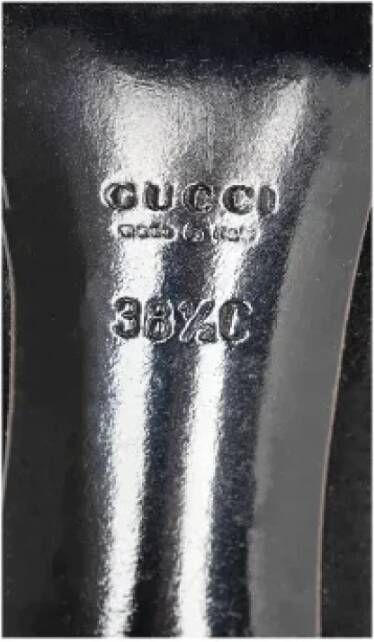 Gucci Vintage Pre-owned Leather heels Black Dames