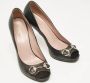 Gucci Vintage Pre-owned Leather heels Black Dames - Thumbnail 3