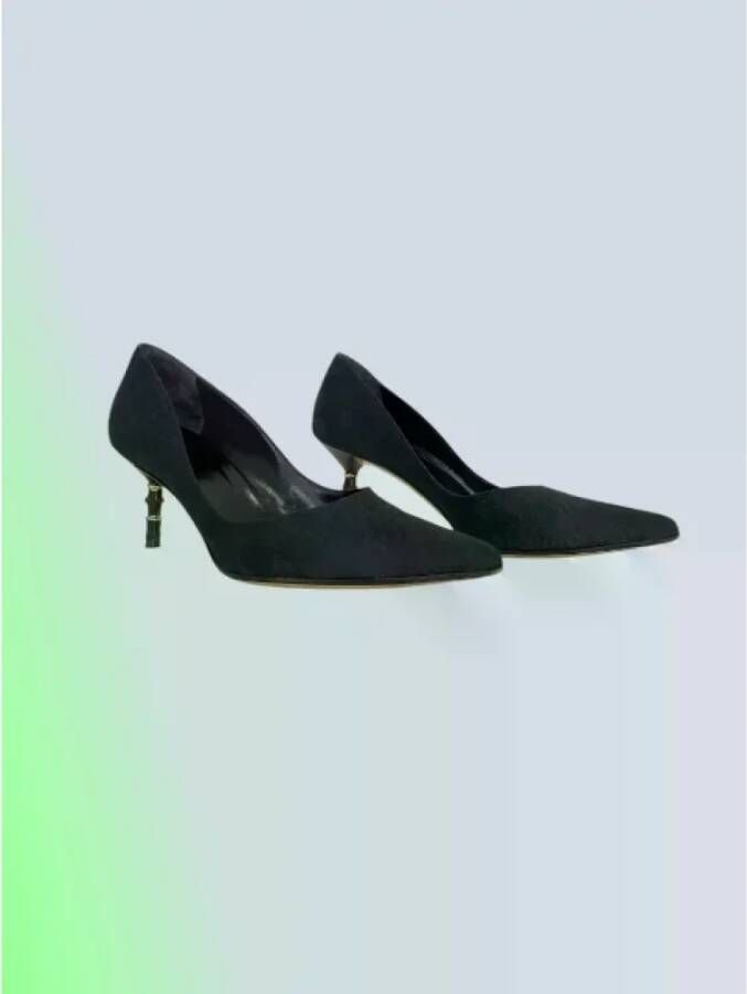 Gucci Vintage Pre-owned Leather heels Black Dames