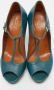 Gucci Vintage Pre-owned Leather heels Blue Dames - Thumbnail 3