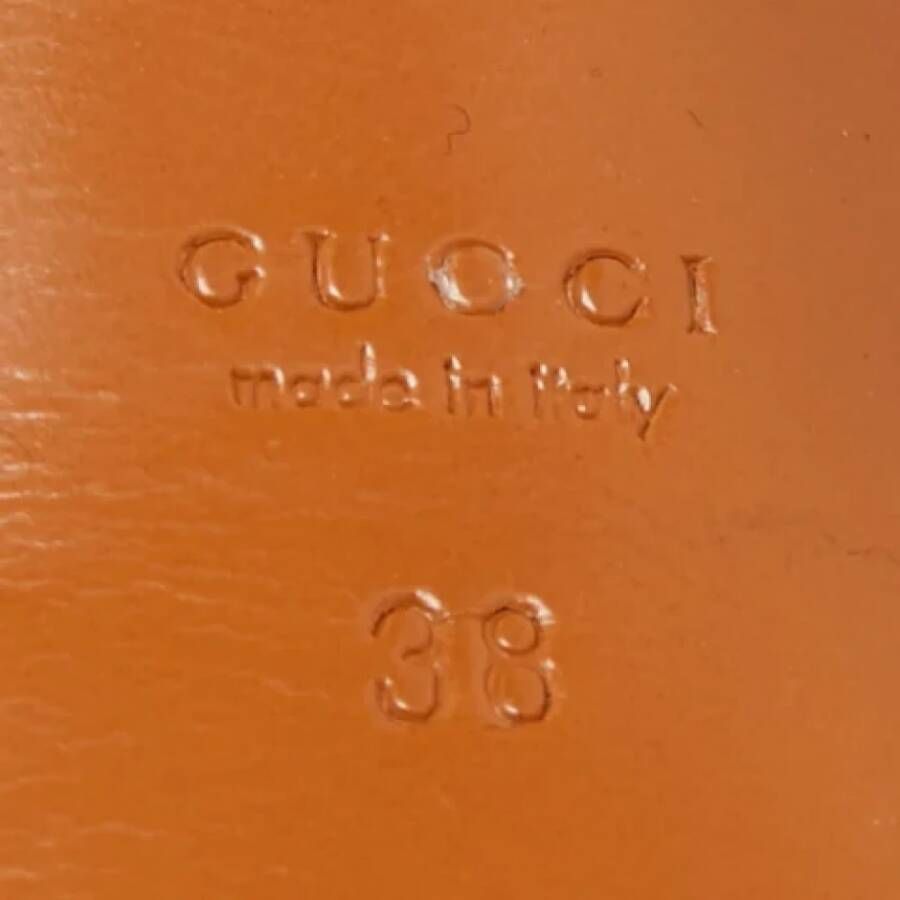 Gucci Vintage Pre-owned Leather heels Blue Dames
