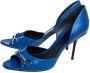 Gucci Vintage Pre-owned Leather heels Blue Dames - Thumbnail 3