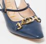 Gucci Vintage Pre-owned Leather heels Blue Dames - Thumbnail 9