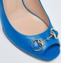 Gucci Vintage Pre-owned Leather heels Blue Dames - Thumbnail 7