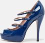 Gucci Vintage Pre-owned Leather heels Blue Dames - Thumbnail 2