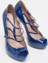 Gucci Vintage Pre-owned Leather heels Blue Dames - Thumbnail 4
