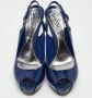 Gucci Vintage Pre-owned Leather heels Blue Dames - Thumbnail 3