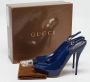 Gucci Vintage Pre-owned Leather heels Blue Dames - Thumbnail 9