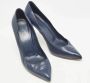Gucci Vintage Pre-owned Leather heels Blue Dames - Thumbnail 4