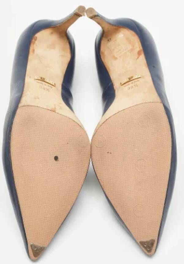 Gucci Vintage Pre-owned Leather heels Blue Dames