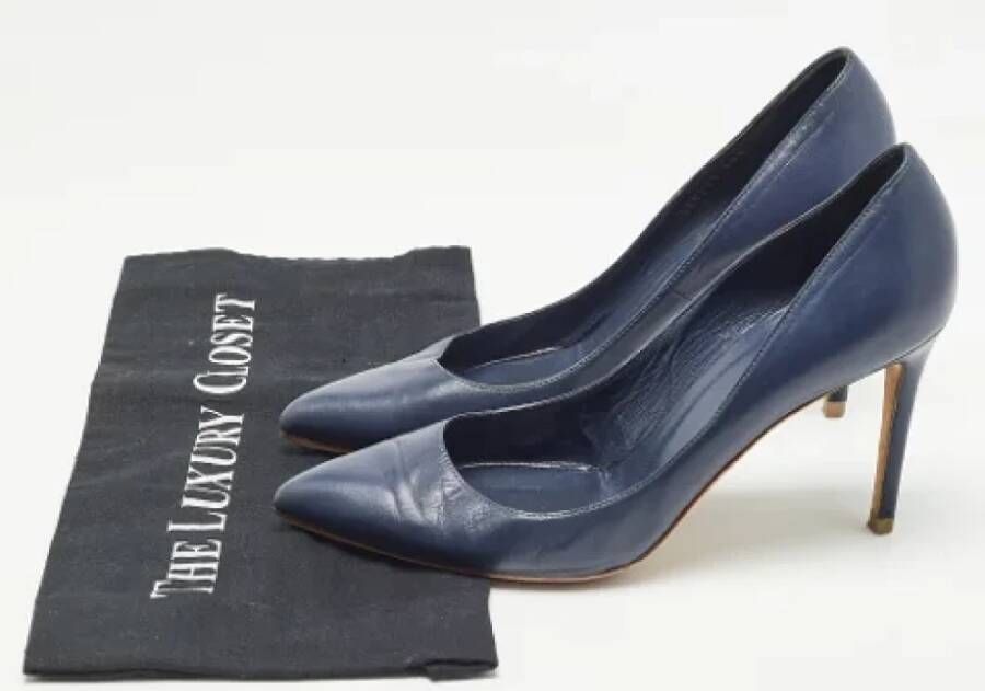 Gucci Vintage Pre-owned Leather heels Blue Dames