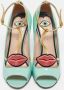Gucci Vintage Pre-owned Leather heels Blue Dames - Thumbnail 3