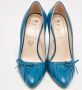 Gucci Vintage Pre-owned Leather heels Blue Dames - Thumbnail 3