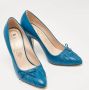 Gucci Vintage Pre-owned Leather heels Blue Dames - Thumbnail 4