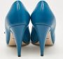 Gucci Vintage Pre-owned Leather heels Blue Dames - Thumbnail 5