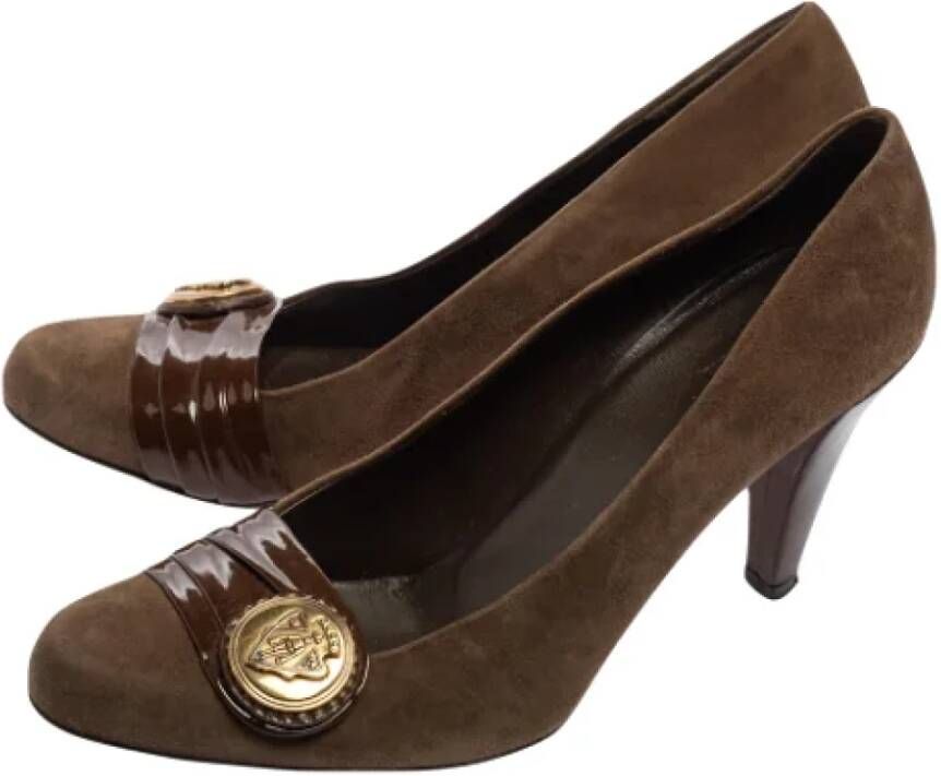 Gucci Vintage Pre-owned Leather heels Brown Dames