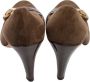 Gucci Vintage Pre-owned Leather heels Brown Dames - Thumbnail 4