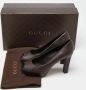 Gucci Vintage Pre-owned Leather heels Brown Dames - Thumbnail 9