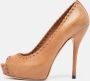 Gucci Vintage Pre-owned Leather heels Brown Dames - Thumbnail 2