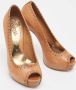 Gucci Vintage Pre-owned Leather heels Brown Dames - Thumbnail 4
