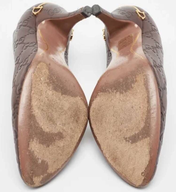 Gucci Vintage Pre-owned Leather heels Brown Dames