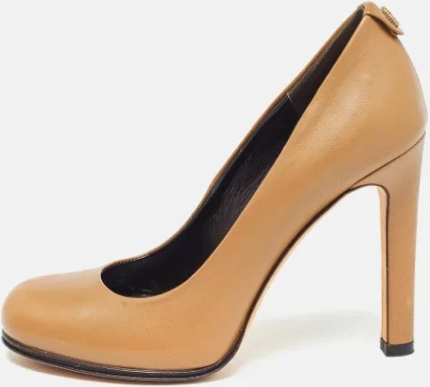 Gucci Vintage Pre-owned Leather heels Brown Dames