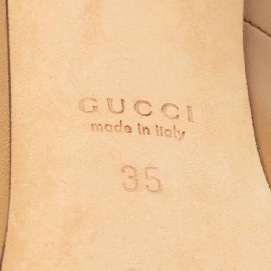 Gucci Vintage Pre-owned Leather heels Brown Dames