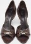 Gucci Vintage Pre-owned Leather heels Brown Dames - Thumbnail 3