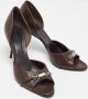 Gucci Vintage Pre-owned Leather heels Brown Dames - Thumbnail 4