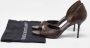 Gucci Vintage Pre-owned Leather heels Brown Dames - Thumbnail 9