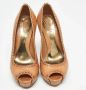Gucci Vintage Pre-owned Leather heels Brown Dames - Thumbnail 2