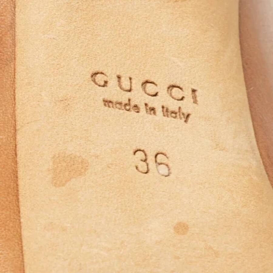 Gucci Vintage Pre-owned Leather heels Brown Dames