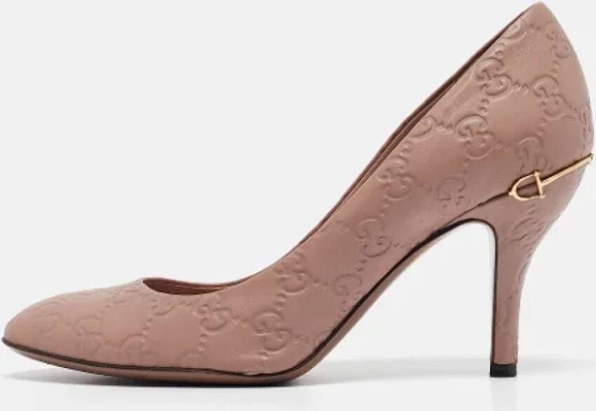 Gucci Vintage Pre-owned Leather heels Brown Dames