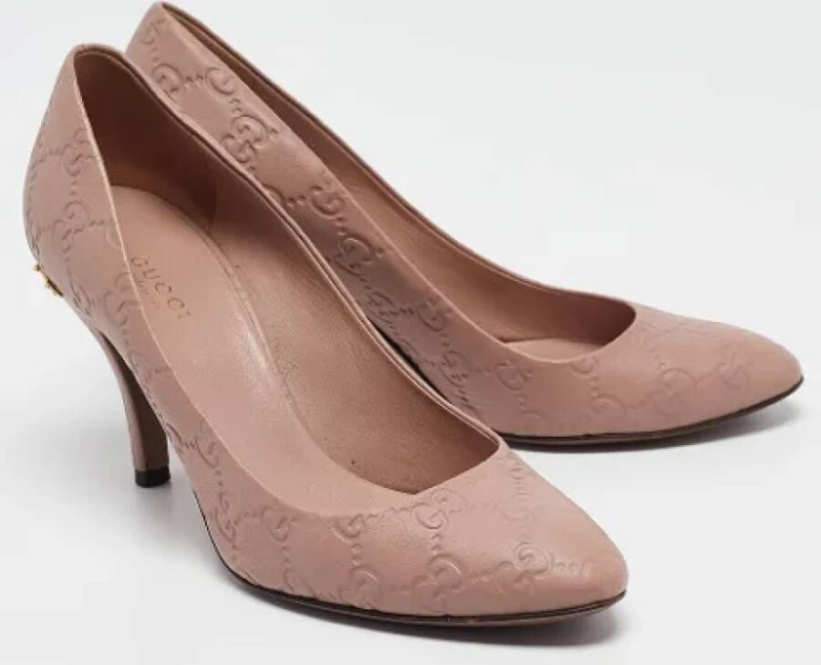 Gucci Vintage Pre-owned Leather heels Brown Dames