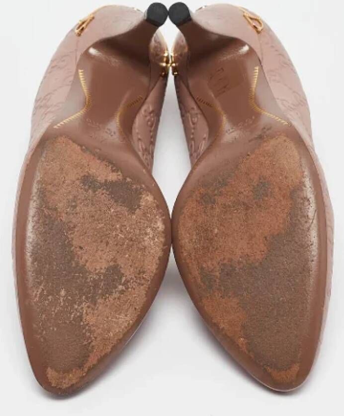 Gucci Vintage Pre-owned Leather heels Brown Dames