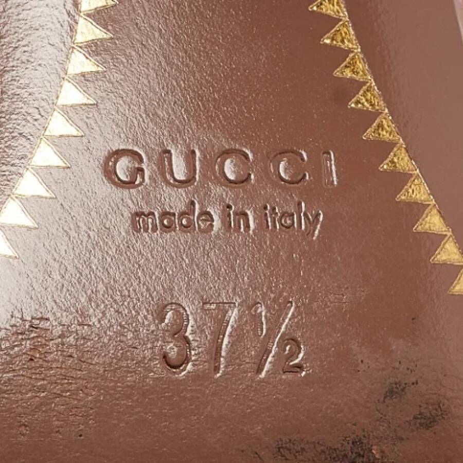 Gucci Vintage Pre-owned Leather heels Brown Dames