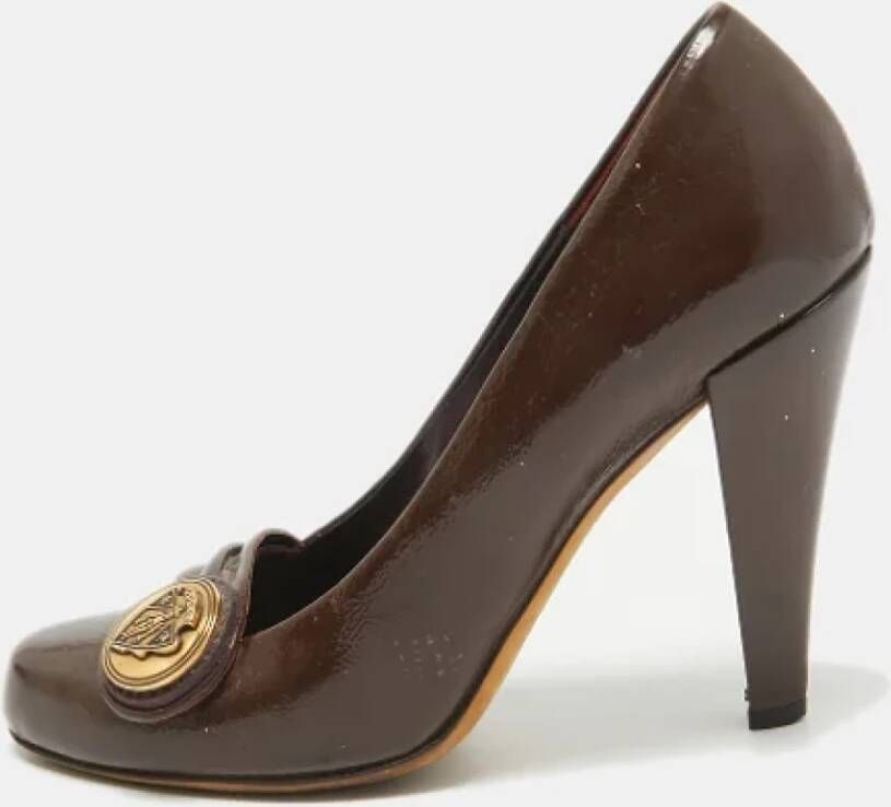 Gucci Vintage Pre-owned Leather heels Brown Dames