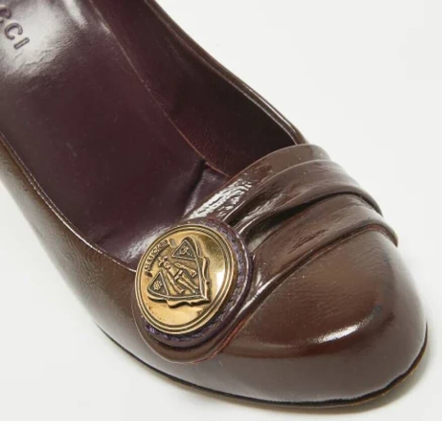Gucci Vintage Pre-owned Leather heels Brown Dames