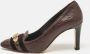 Gucci Vintage Pre-owned Leather heels Brown Dames - Thumbnail 2