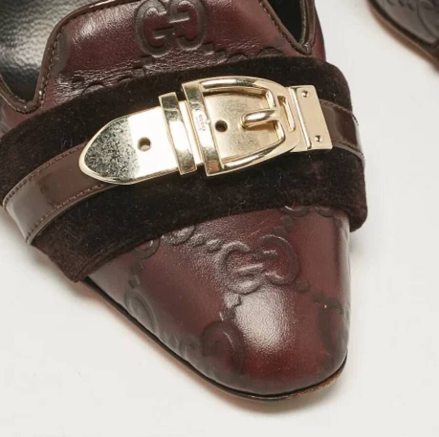 Gucci Vintage Pre-owned Leather heels Brown Dames